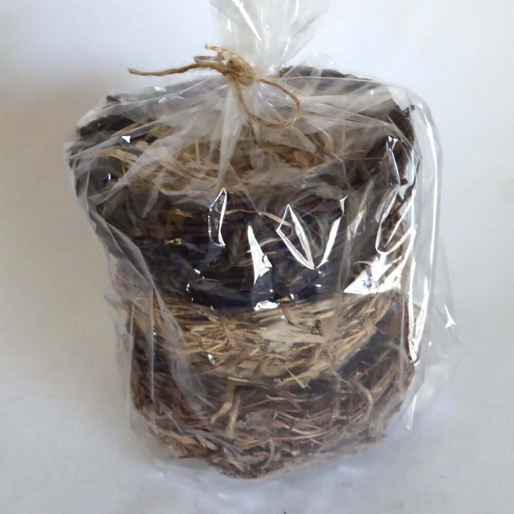 NEW 6” BIRD NESTS NATURAL FIBER BRANCH RUSTIC FARMHOUSE DECOR SET of 3